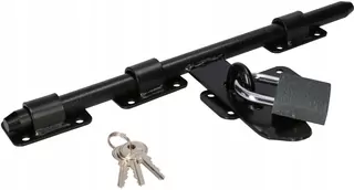Závesná lišta pre garážové brány so zámkom - 340 mm